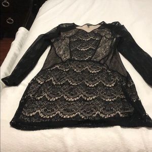 Lace black dress